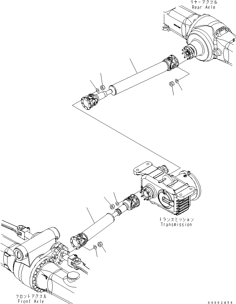 SHAFT ASS'Y,(SEE FIG.F1310-51A0) (20K-20-31122) KOMATSU