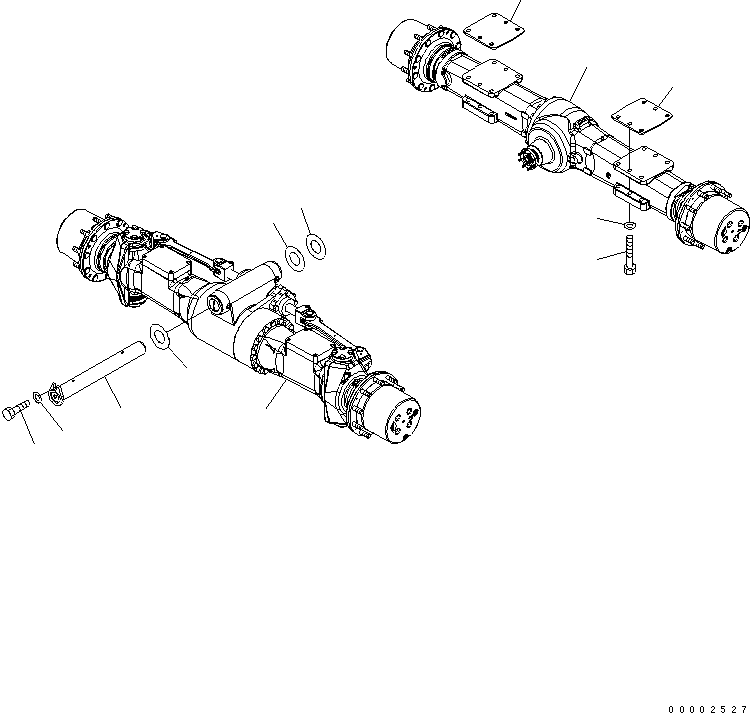 Мост в сборе (20K-22-32001) KOMATSU