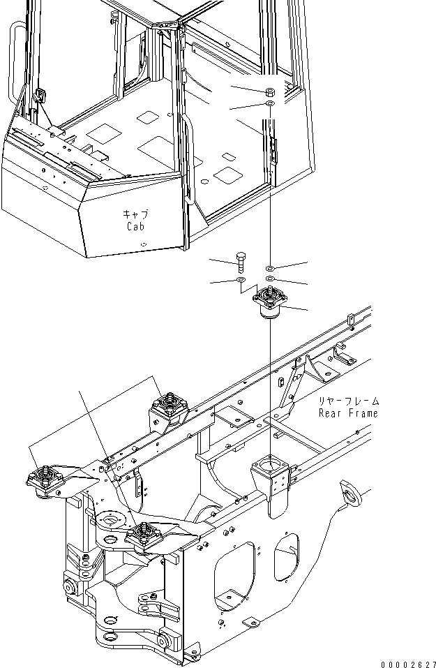 Гайка 01596-02419 KOMATSU
