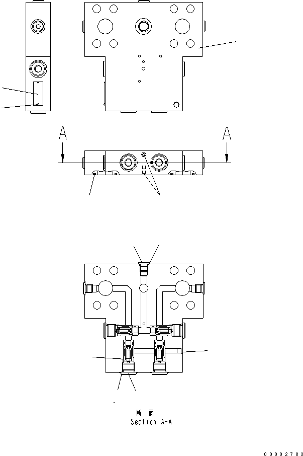 Управляющий клапан в сборе UC4100698196 KOMATSU