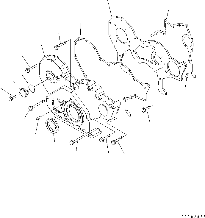 SEAL¤ FRONT (K2) 6136-21-3510 KOMATSU