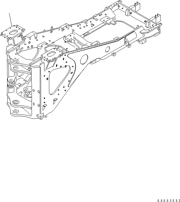 Задняя рама 427-46-22570 KOMATSU