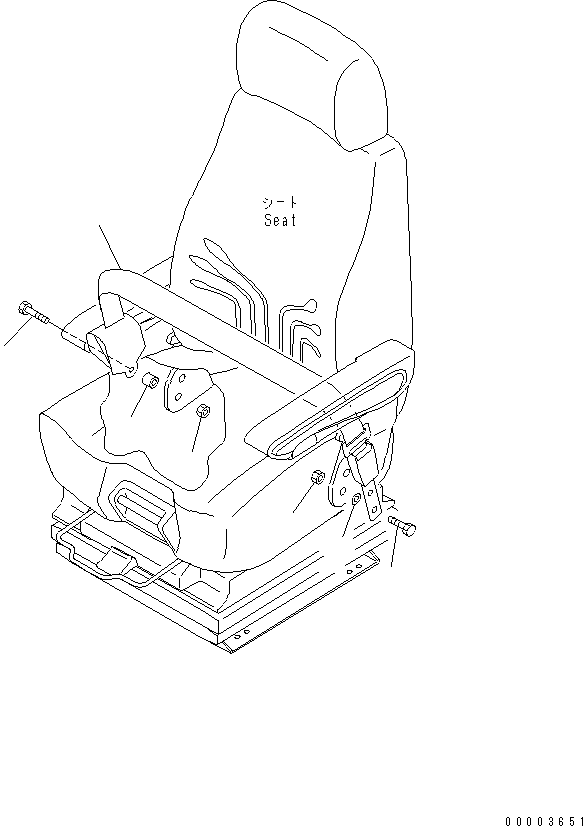 Болт 02030-70744 KOMATSU