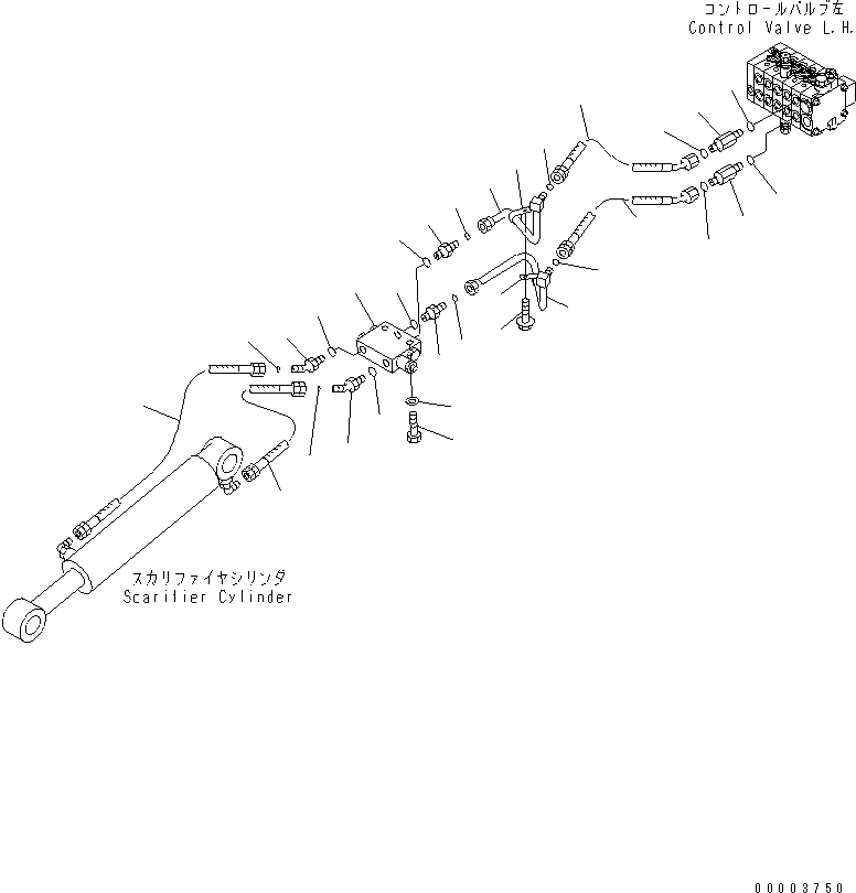 Шланг с торцевым уплотнением 02753-003A7 KOMATSU
