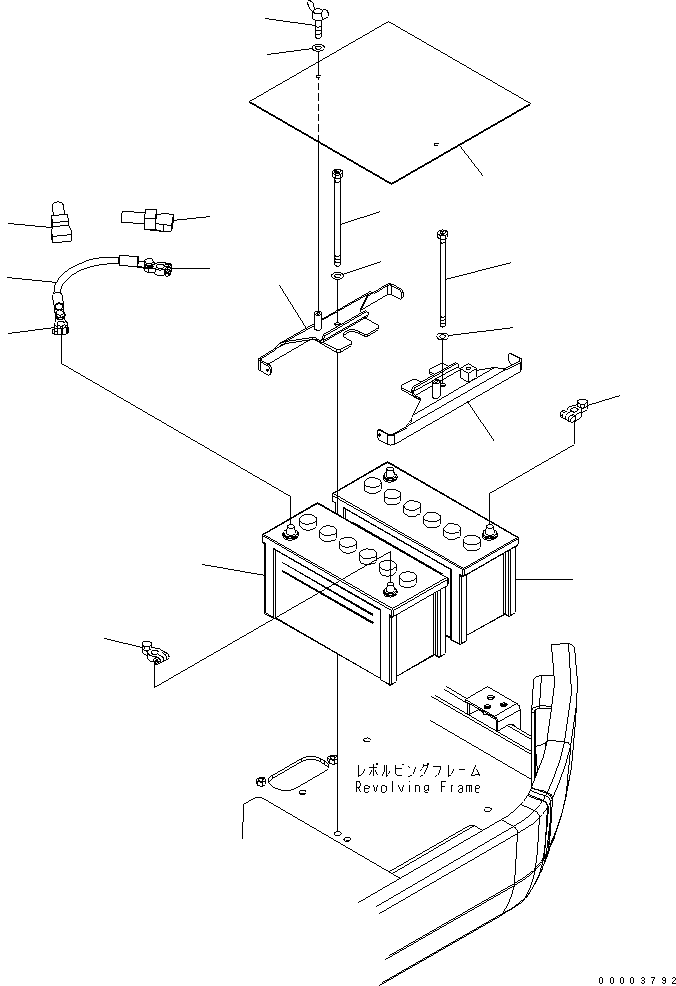 BATTERY, WET(115E41R 08001-0115E KOMATSU