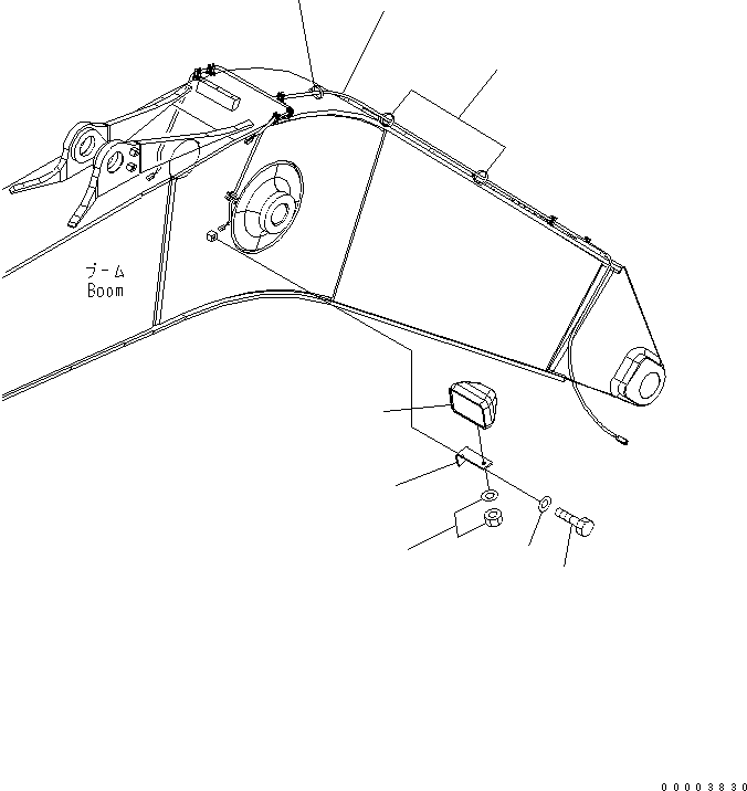 WIRING HARNESS, (BOOM LAMP 2PB) 20J-06-11620 KOMATSU