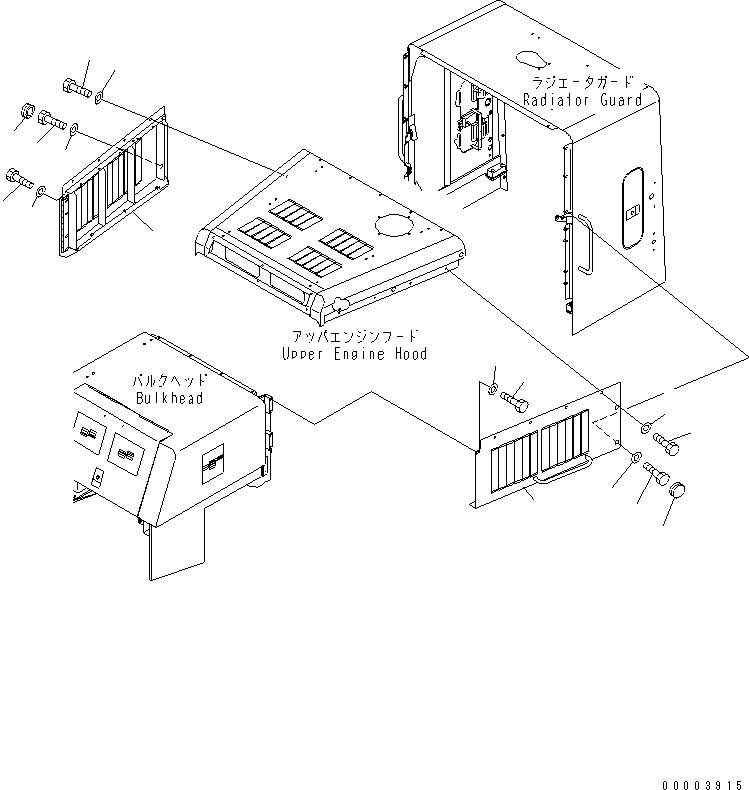 HOOD,R.H. 428-54-21461 KOMATSU