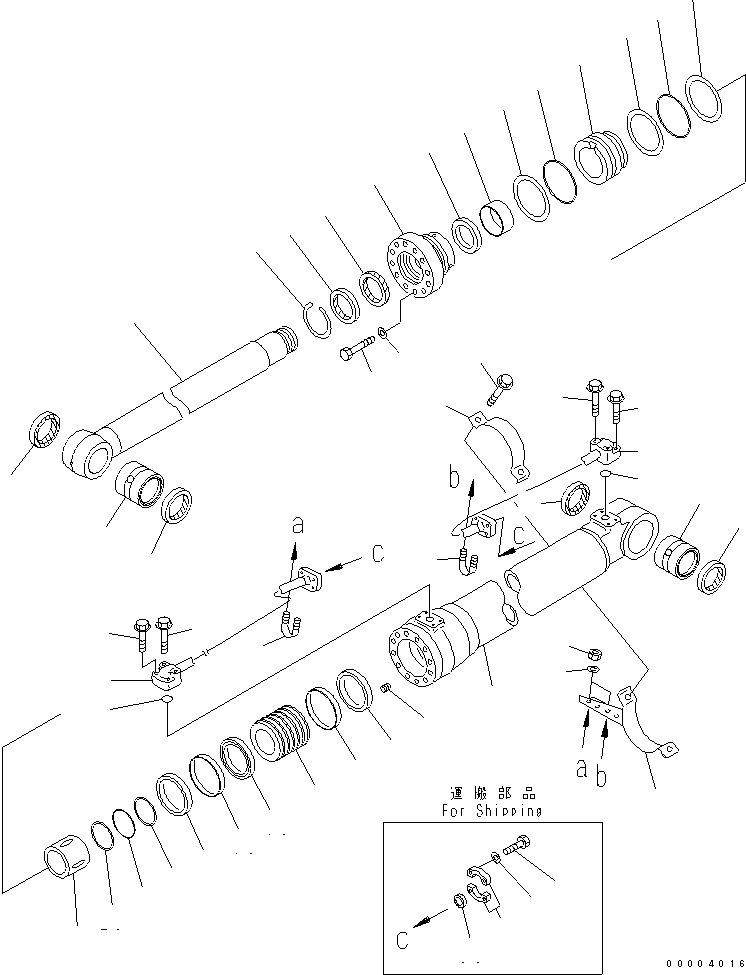 Трубка левая 206-63-54580 KOMATSU