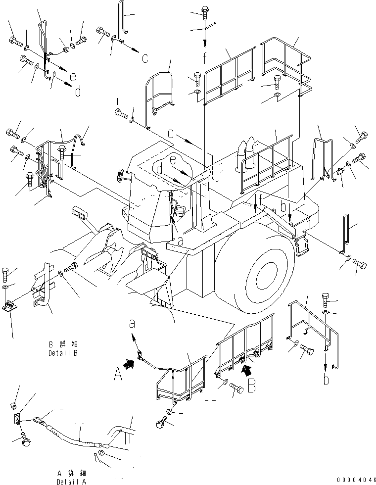 HANDRAIL,L.H. 41F-54-15211 KOMATSU