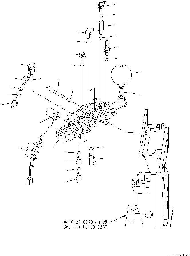 Клапан в сборе 22U-60-12230 KOMATSU