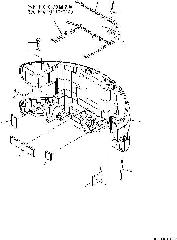 Лист 22U-54-23780 KOMATSU