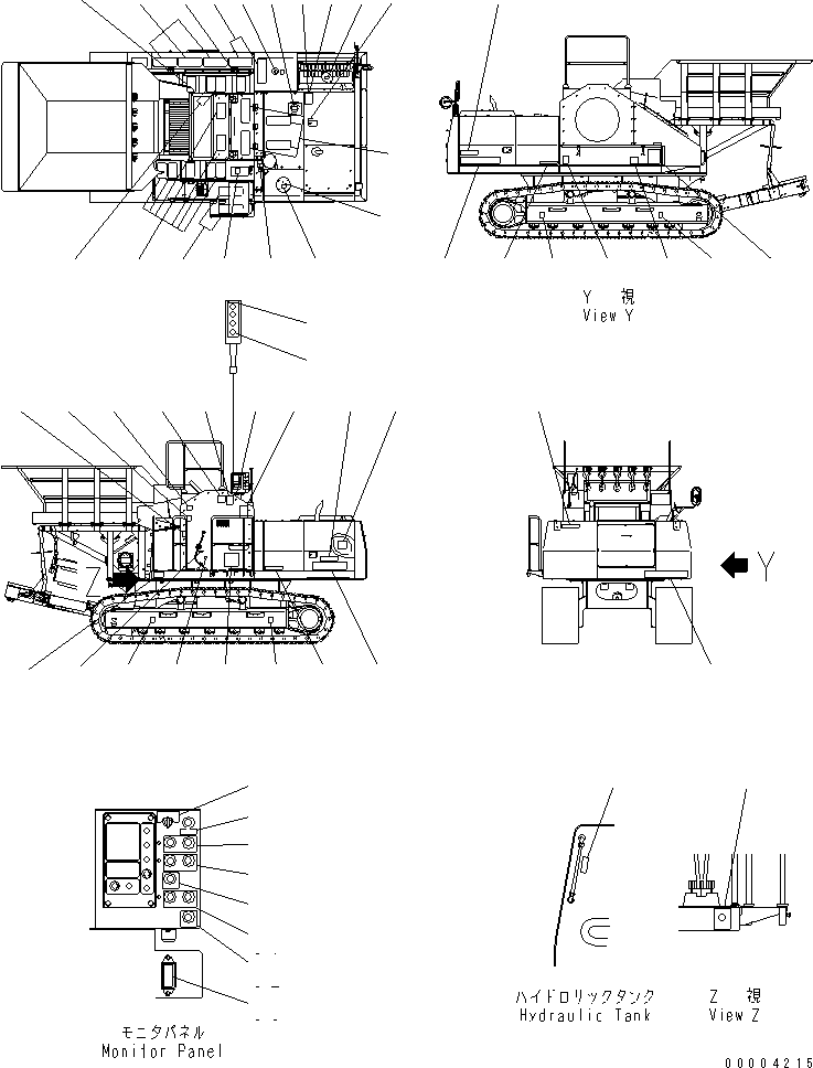 PLATE, SAFETY,HYDRAULIC OIL 09653-03010 KOMATSU