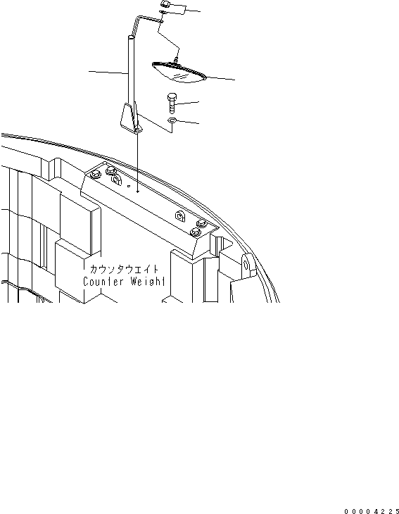 Кронштейн 22U-54-24691YN KOMATSU