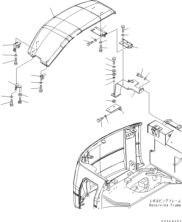 Петля 21W-54-41390 KOMATSU