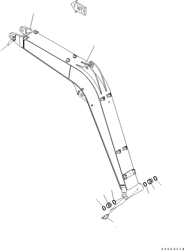 Стрела в сборе 21W-70-01412 KOMATSU