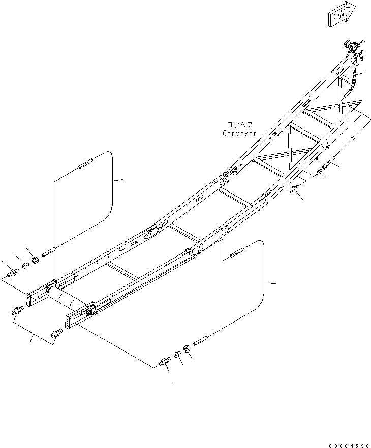 гайка 07832-00410 KOMATSU