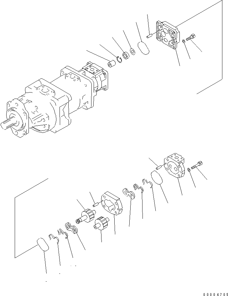 болт с внутренним шестигранником 01252-61445 KOMATSU
