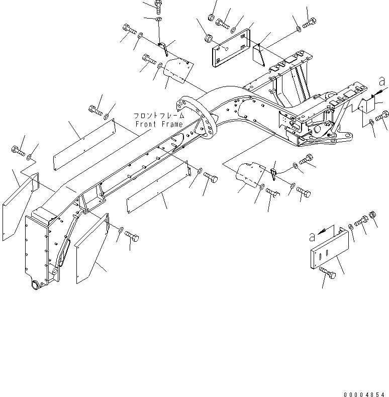 Кронштейн левый 23A-952-2140 KOMATSU