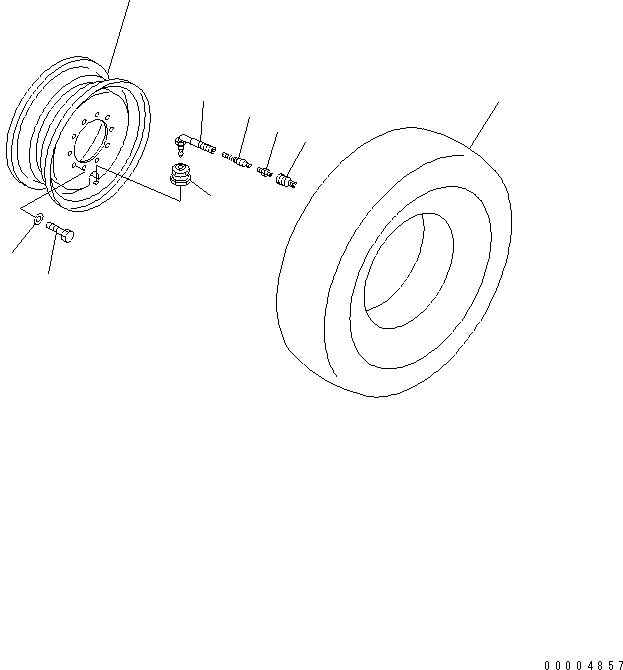 WHEEL ASS'Y 23B-30-38700 KOMATSU