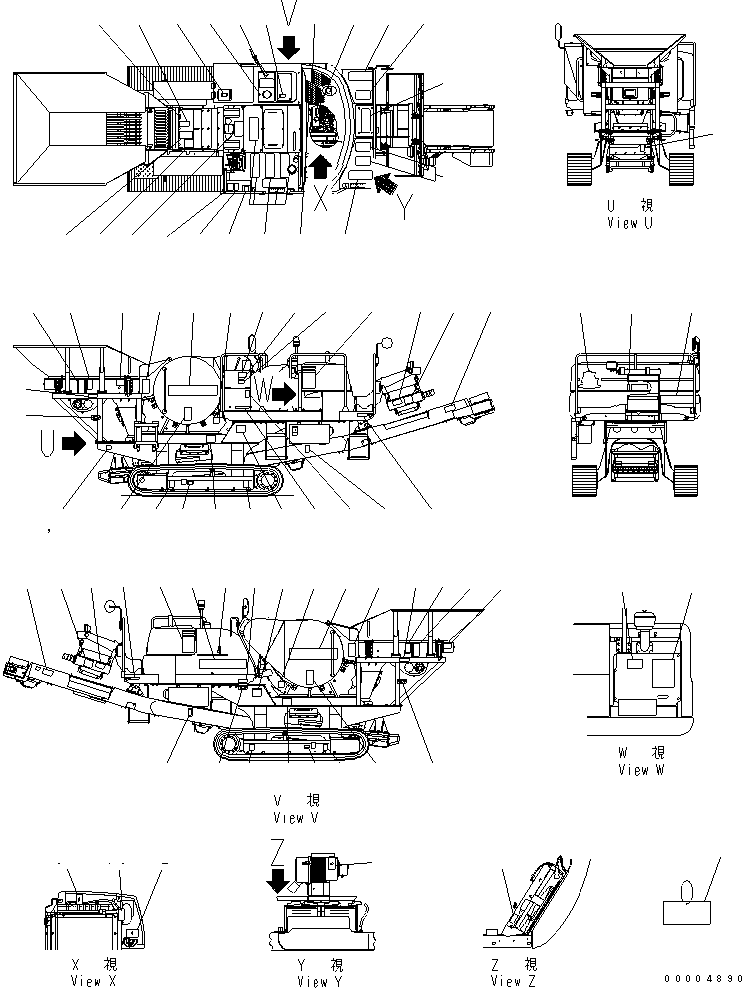 Табличка с логотипом Komatsu 09690-P0800 KOMATSU