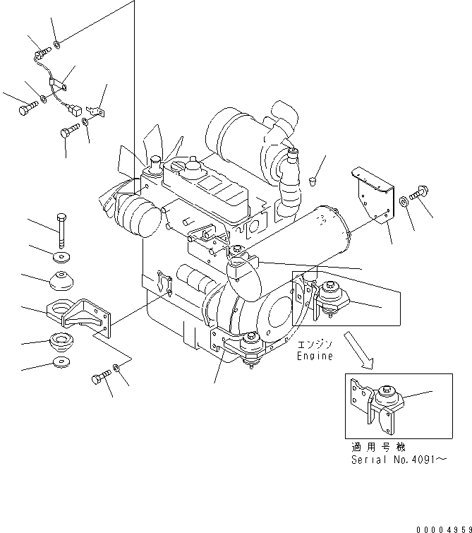 Кронштейн 22F-01-11111 KOMATSU