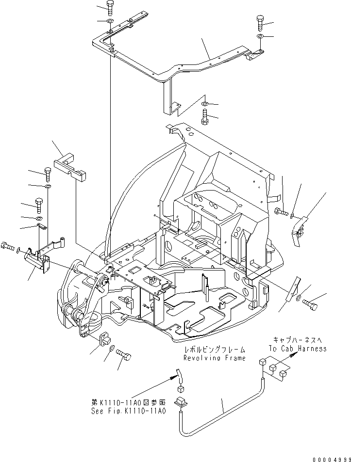 Болт 01010-D0845 KOMATSU