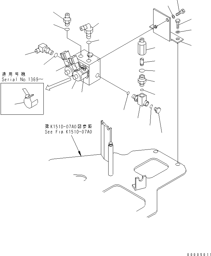 Пластина 22F-62-11311 KOMATSU