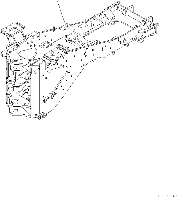Задняя рама 427-46-22141 KOMATSU