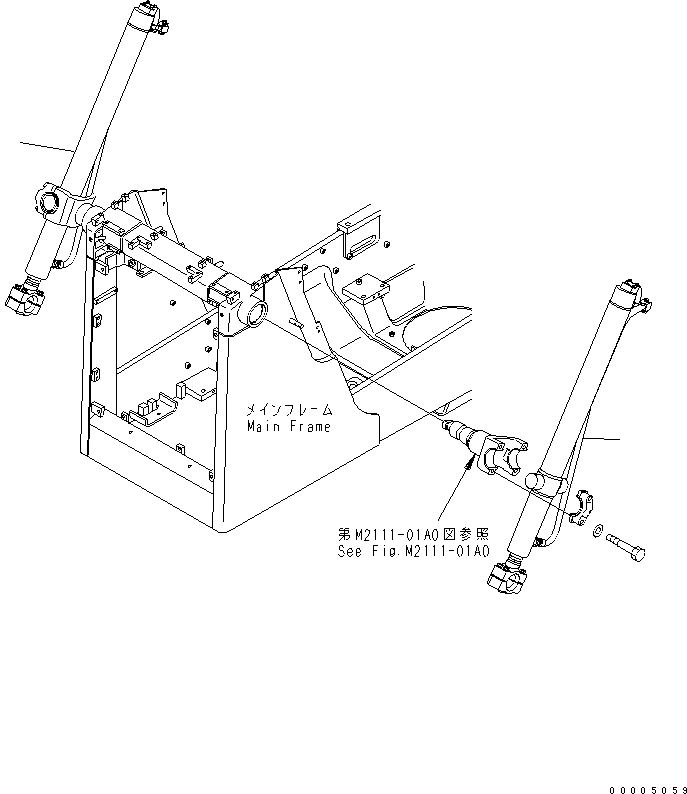 CYLINDER GROUP,R.H. 707-02-X0280 KOMATSU