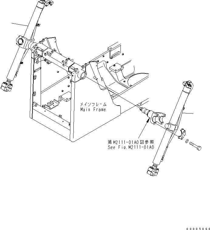 CYLINDER GROUP,R.H. 707-02-X0232 KOMATSU