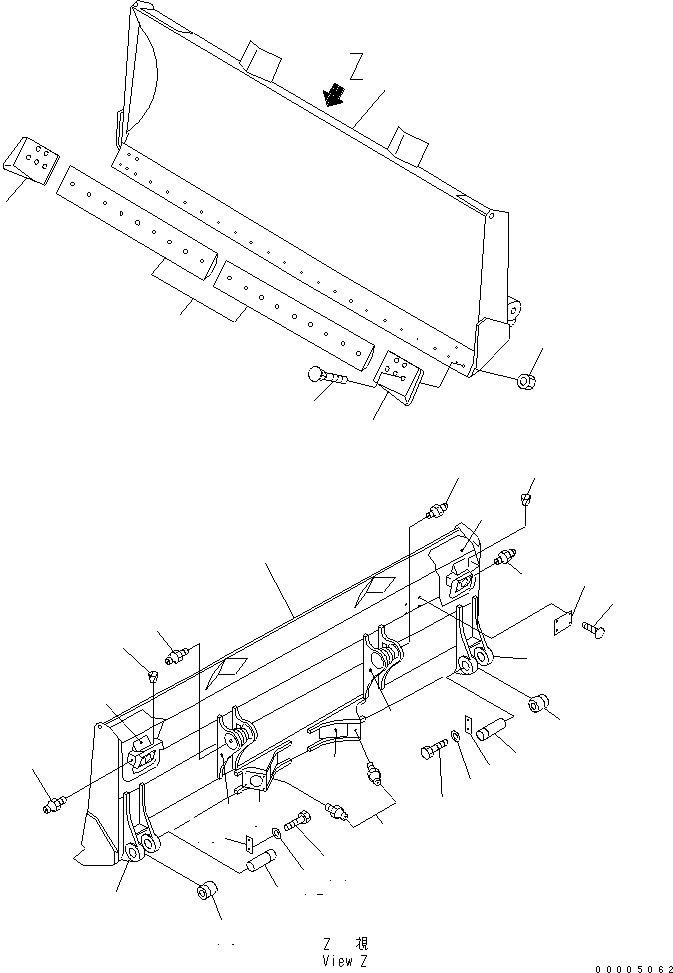 END BIT,R.H. 14X-71-11340 KOMATSU