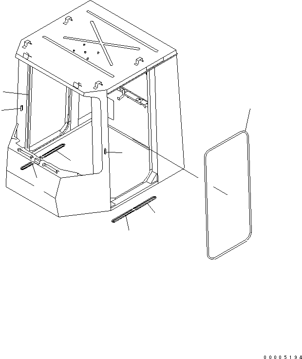 SEAL,DOOR 421-54-15730 KOMATSU
