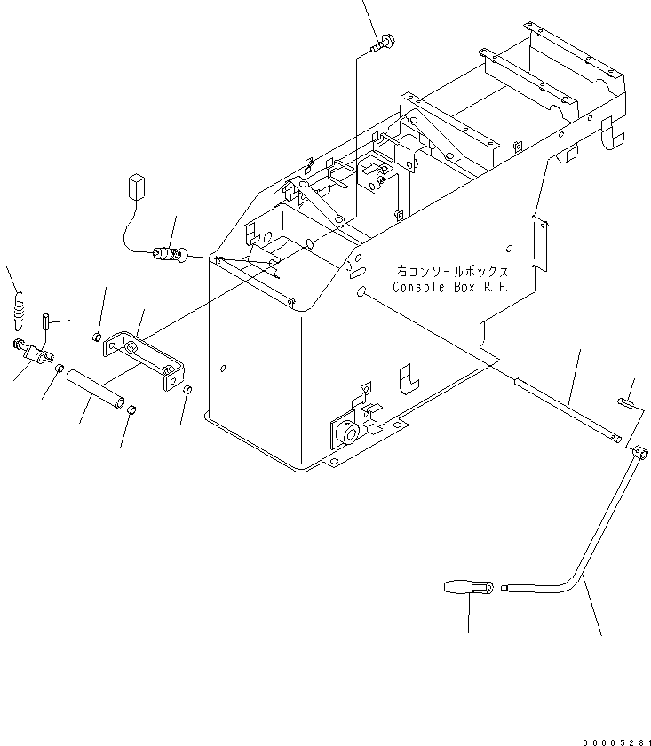 Кронштейн в сборе 421-43-28850 KOMATSU