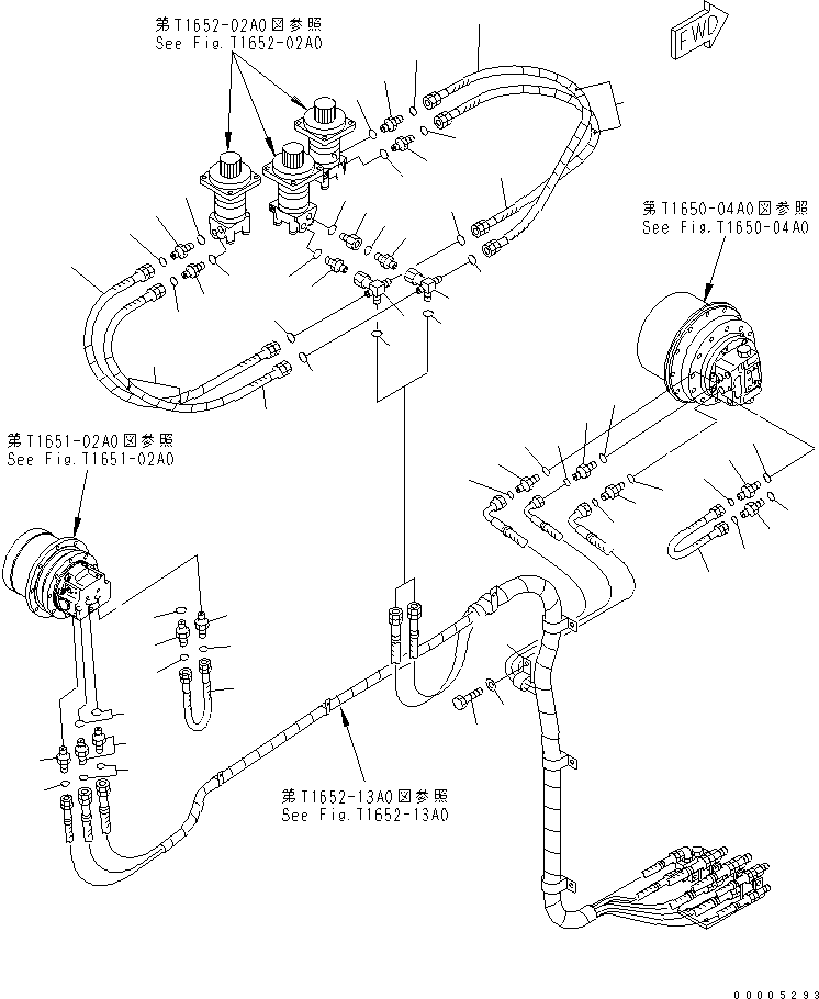 Шланг с торцевым уплотнением 02765-00306 KOMATSU