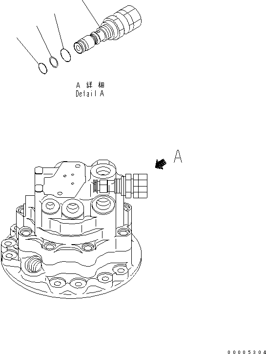 Предохранительный клапан 702-73-04410 KOMATSU