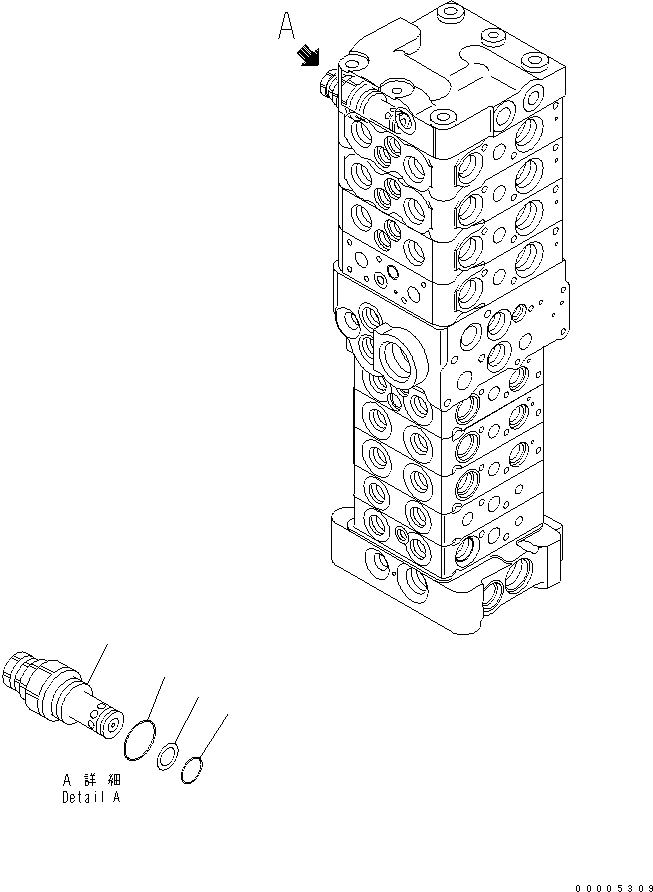 Клапан управления в сборе 723-29-51301 KOMATSU