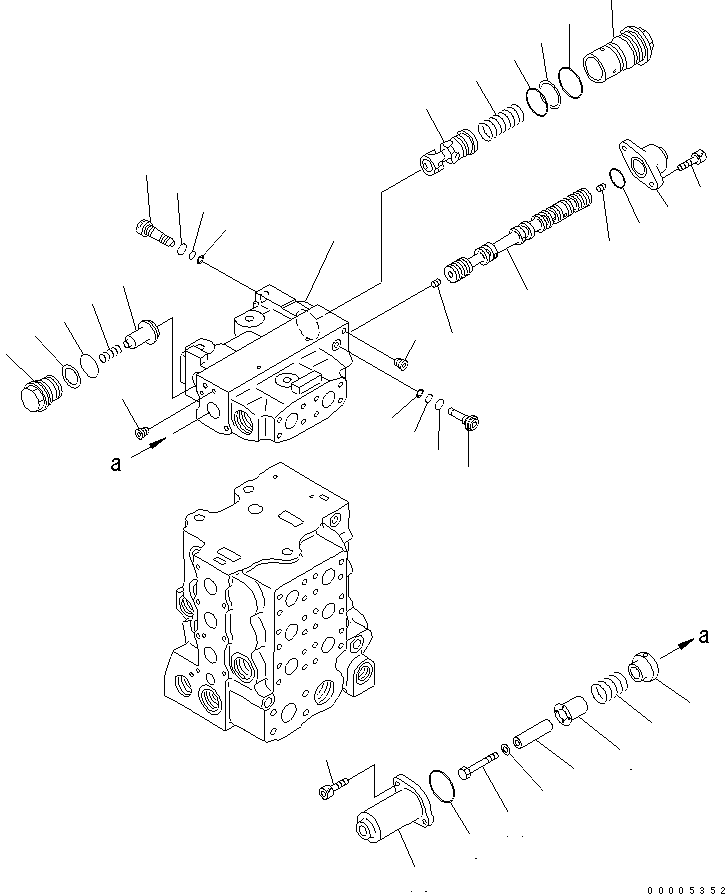 Клапан в сборе 723-61-23100 KOMATSU