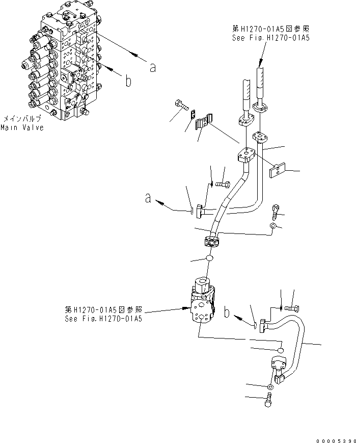 Трубка 22U-62-25650 KOMATSU
