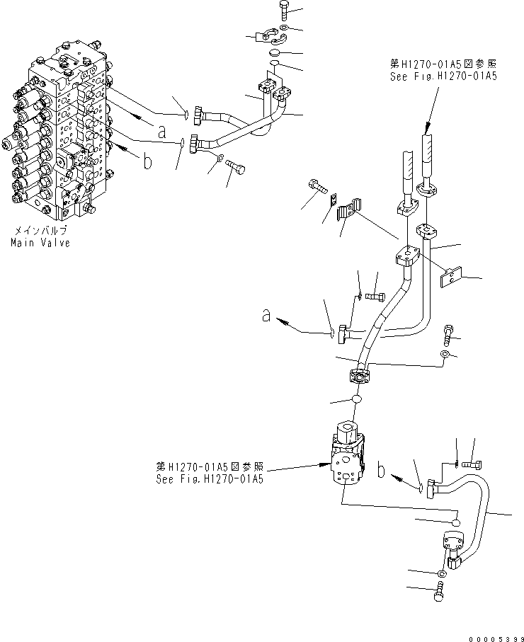 Трубка 22U-62-23610 KOMATSU
