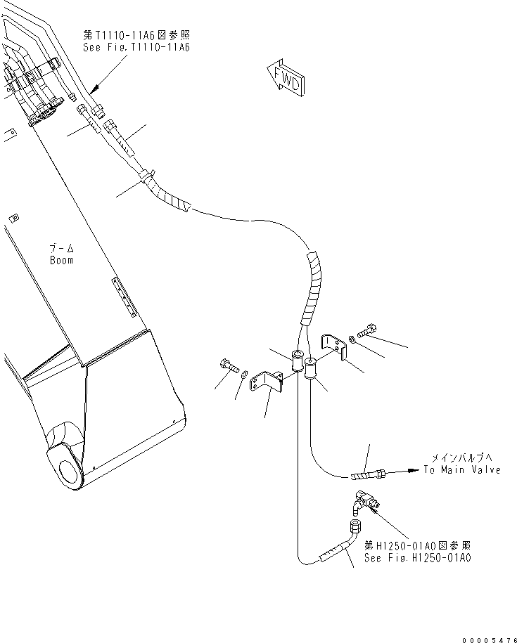 Шланг 07184-00334 KOMATSU
