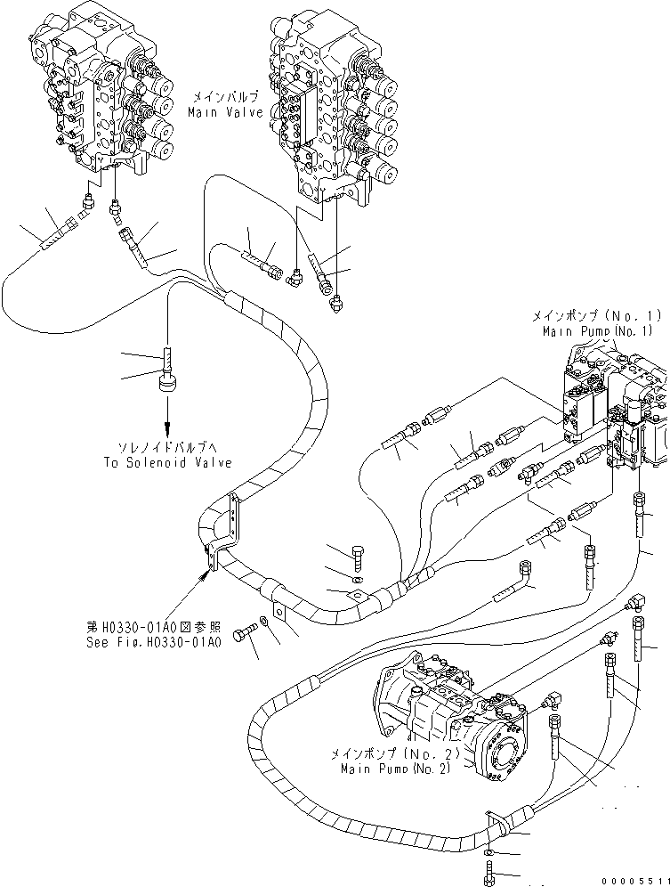 шланг 02760-00310 KOMATSU