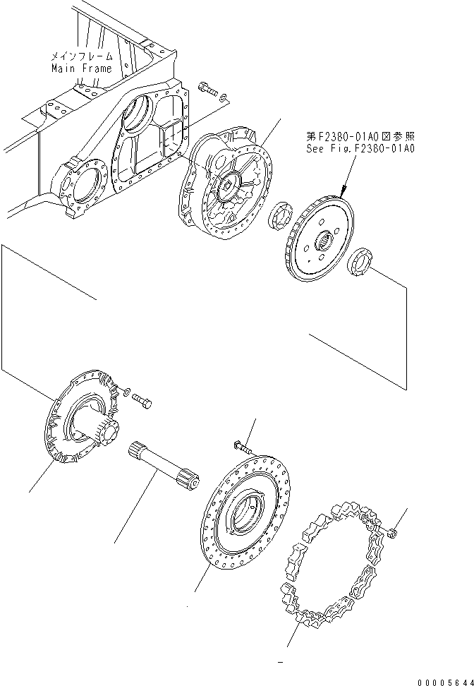 Гайка 01803-02228 KOMATSU