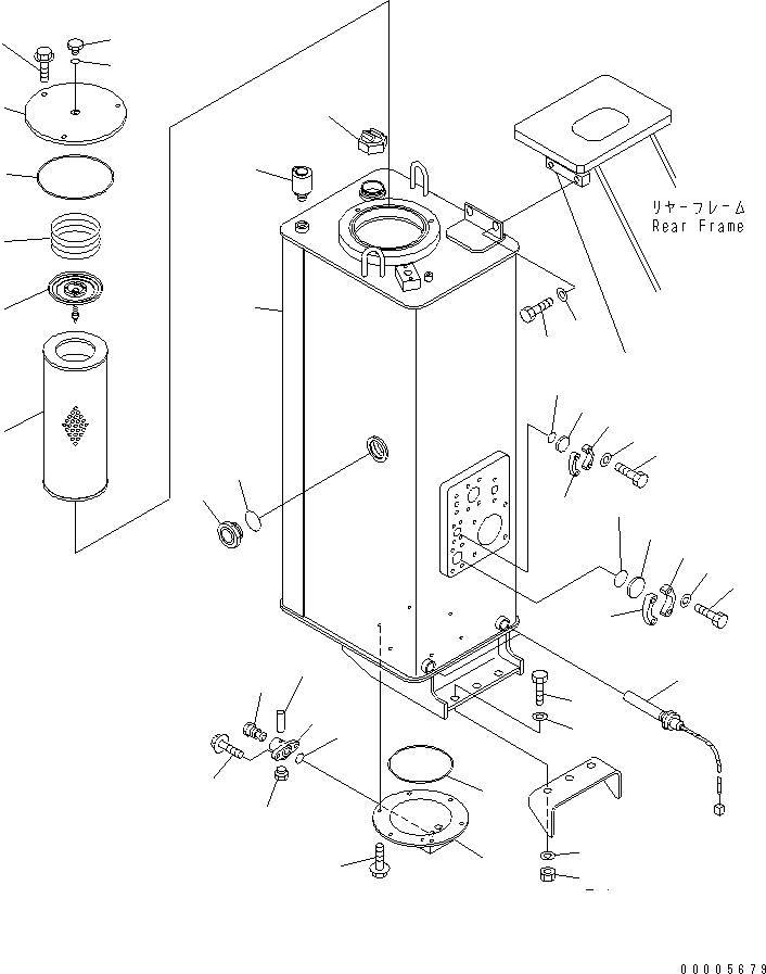 TANK,HYDRAULIC 41D-Z91-2120 KOMATSU