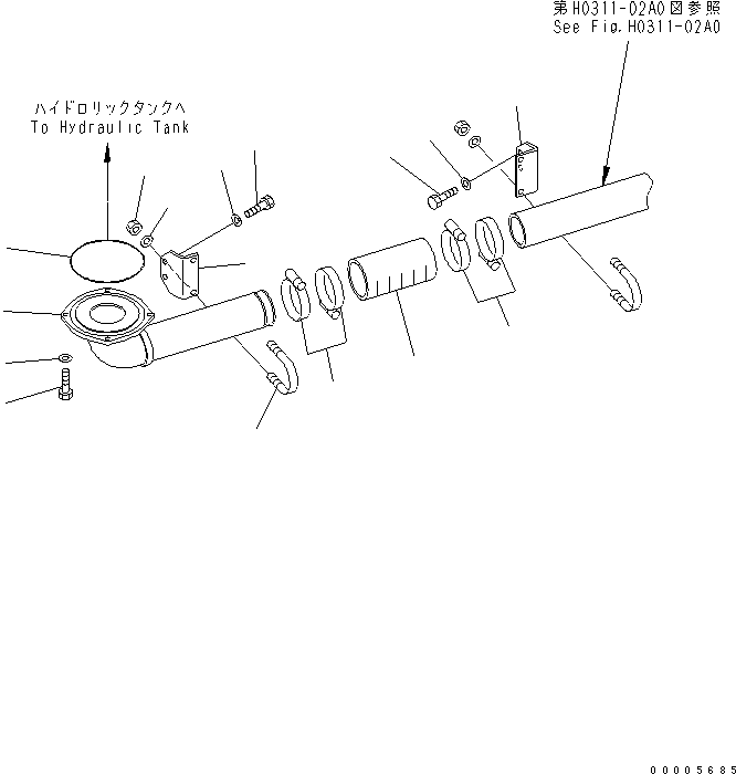 Зажим 07283-21193 KOMATSU