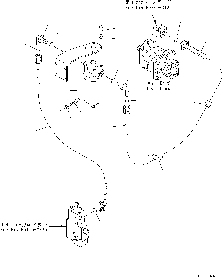 HOSE, 2200MM 209-64-16740 KOMATSU
