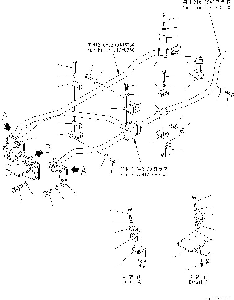 Кронштейн 209-64-12371 KOMATSU