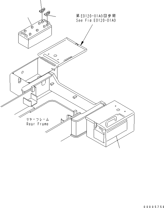 BATTERY, WET(195G51) 6995-81-3260 KOMATSU