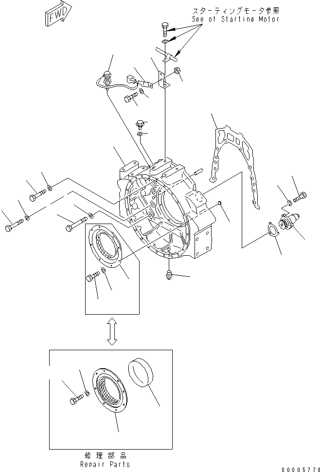 SENSOR,REVOLUTION 7861-92-2340 KOMATSU