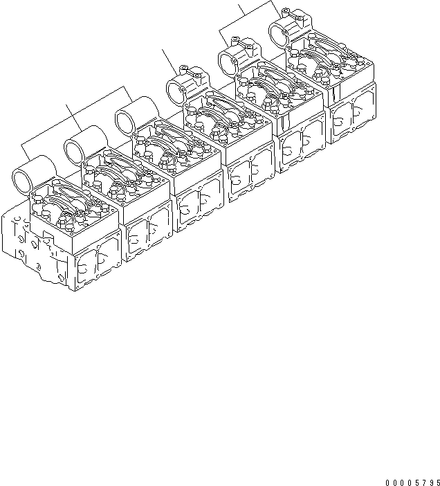 HOUSING,ROCKER ARM, NO.4 6162-13-7510 KOMATSU