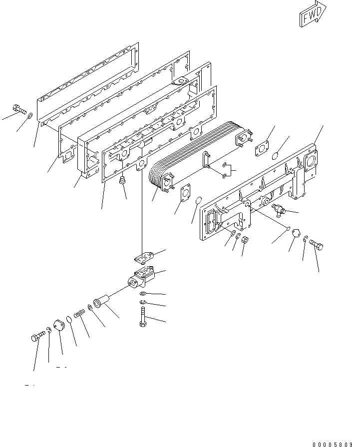 Крышка 6162-63-2311 KOMATSU